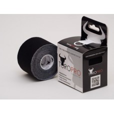 Black Kinesiology tape plain 5 Meters