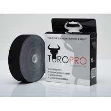 Black Kinesiology Tape plain 35m Clinical roll