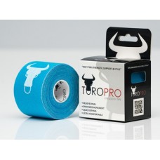 Blue Kinesiology tape with bulls head logo 5 Meters